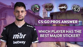 CS:GO Pros Answer: Which Player Has The Best Major Sticker? screenshot 4