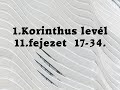 1. Korintus levél 11. fejezet, 2.rész  - Folk Zsuzsa