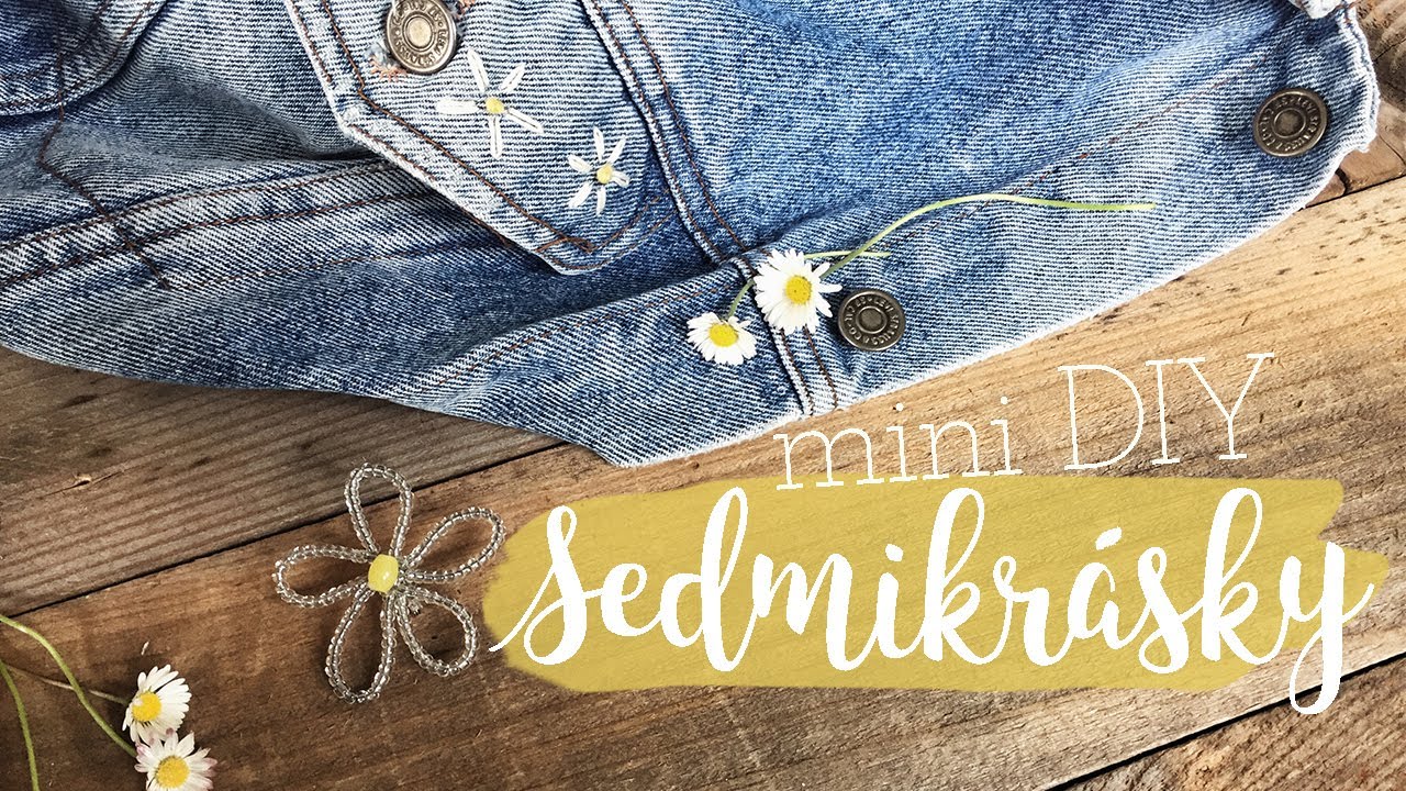 3 DIY mini projekty s motivem SEDMIKRÁSKY | brož, výšívání, prstýnek