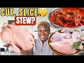 How to Cut Up a Whole Chicken | Authentic Chicken Stew Without Using The Chicken.