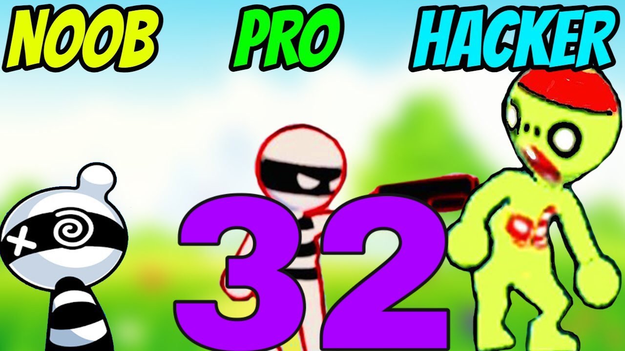 NOOB vs PRO vs HACKER in Draw Hero 3D: All Levels Gameplay, New iOS Android Games