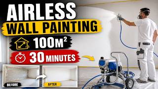 I tried Aireless Wall Painting with Wagner 250Pro - 100m2 in just 30 minutes - Is it worth it?