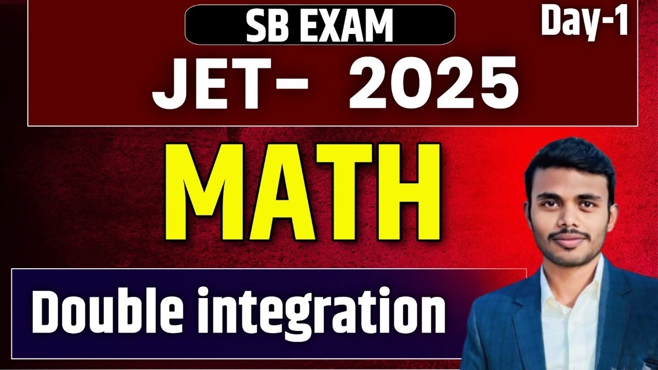JPSC JET PAPER 2 MATH 2025 | Double Integration | JET Mathematical ...
