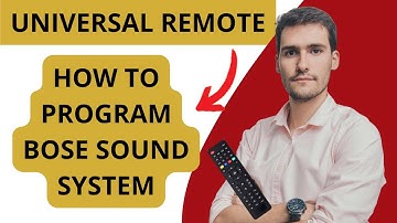 How To Program Universal Remote For Bose Sound System