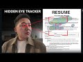 Exposing recruiters w hidden eye tracker