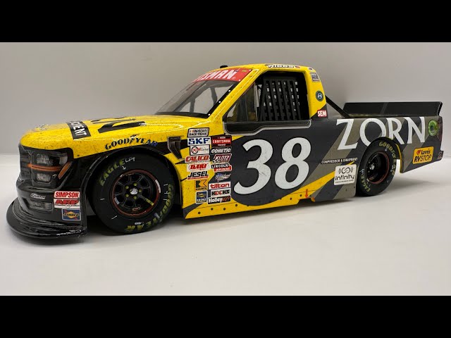 NASCAR ミニカー　FORD 1/24 Review: 2024 Layne Riggs #38 Zorn Milwaukee Mile Win Ford F-150 1