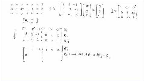 Solving a system of linear equations using Matrix Inverse