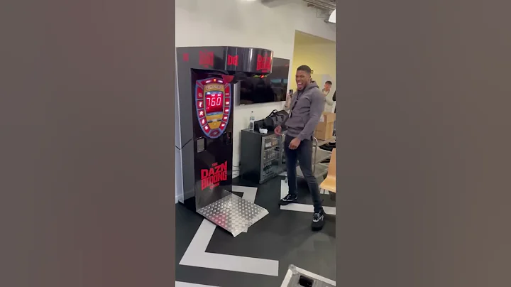 AJ CRUSHES PUNCH MACHINE 💯 #shorts