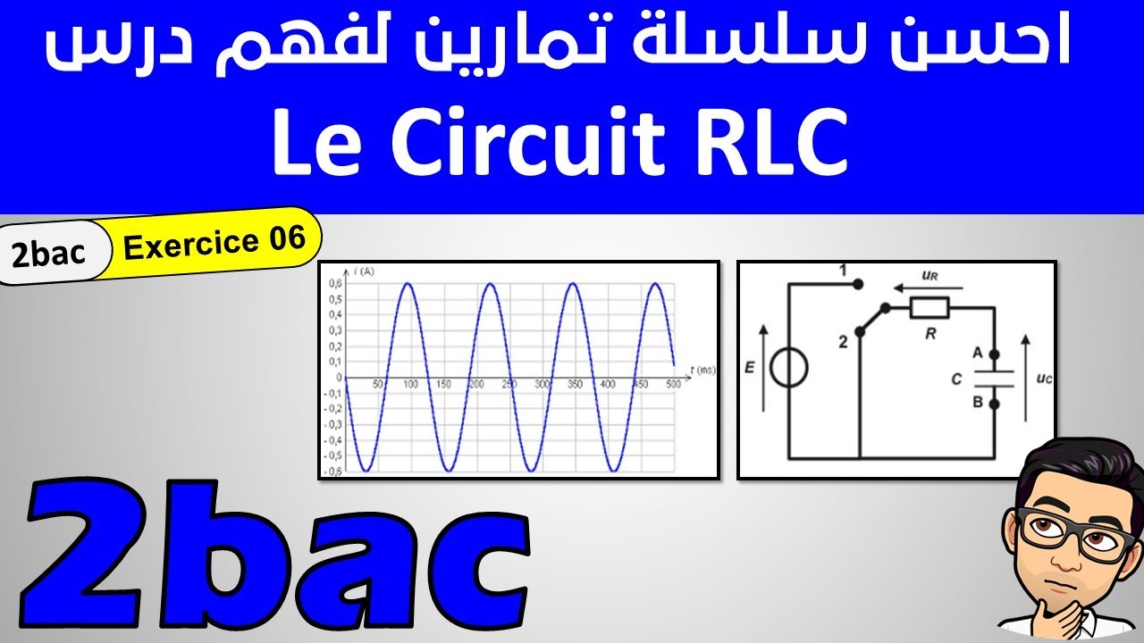 بغيتي توجد الفروض والوطني خدم هد التمارين exercice 06 Circuit RLC 2BAC