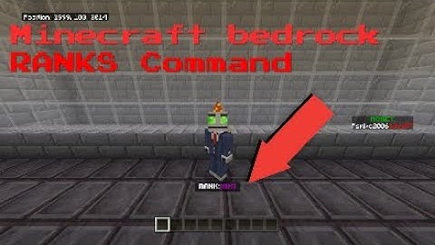 How to make RANKS using commands Minecraft bedrock PS4