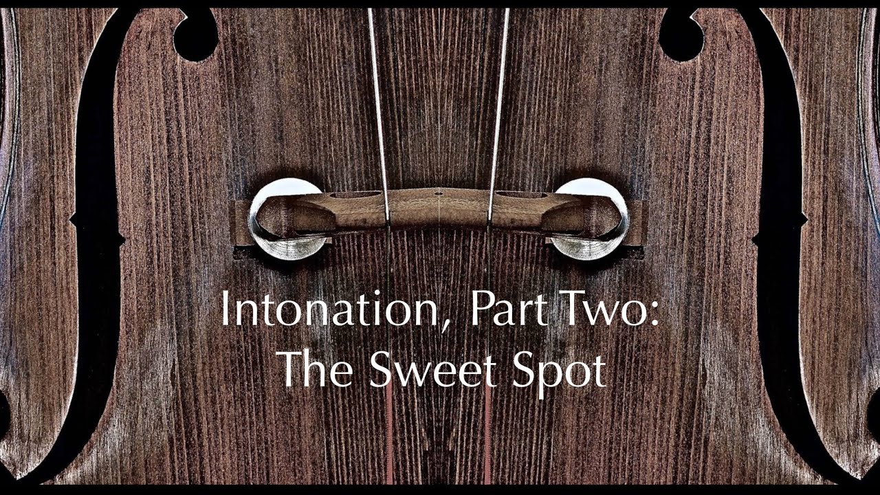 Intonation, Part Two: The Sweet Spot