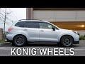 NEW PERFORMANCE WHEELS ON THE FORESTER XT! | KONIG HYPERGRAMS