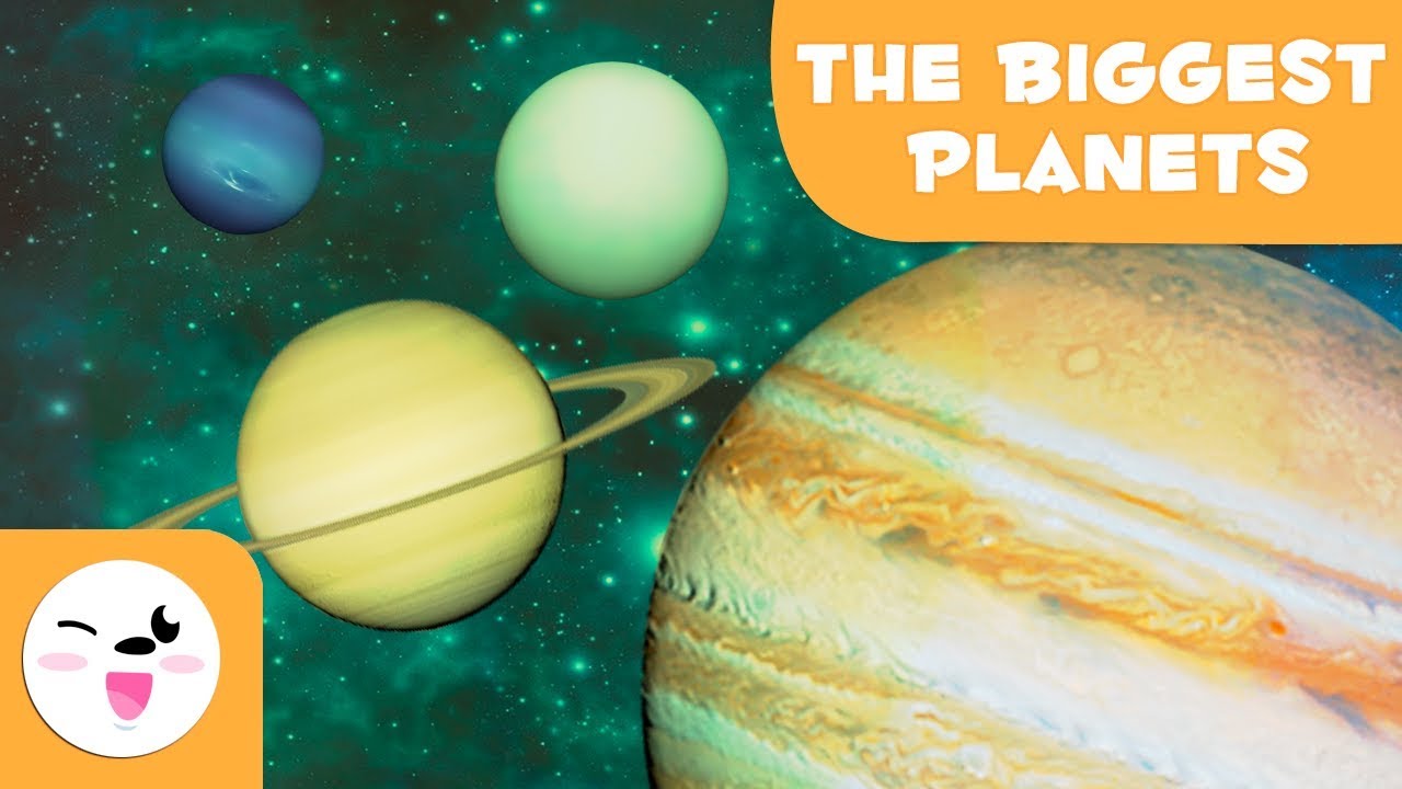 The Largest Planets In The Solar System The Solar System For Kids Youtube