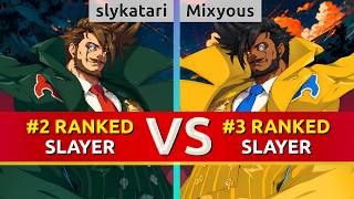 GGST 2.00 ▰ slykatari (#2 Ranked Slayer) vs Mixyous (#3 Ranked Slayer). High Level Gameplay