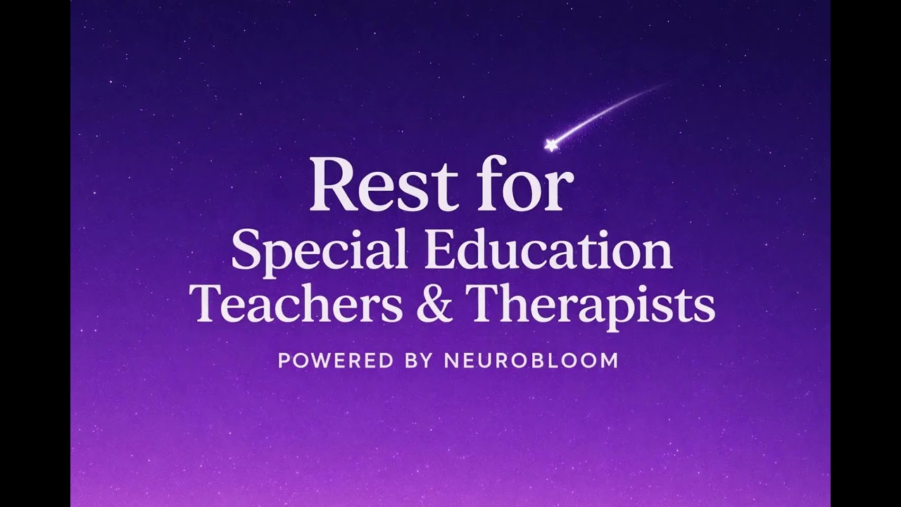 Emotional Carryover Release for Special Education Teachers & Therapists