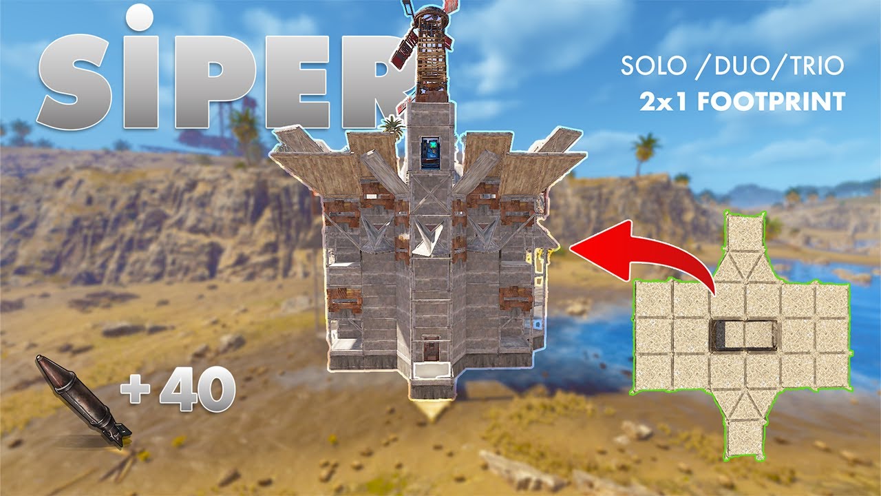 Rust | SİPER - Online / Offline Raid’e Dayanıklı Solo/Duo/Trio Base ...