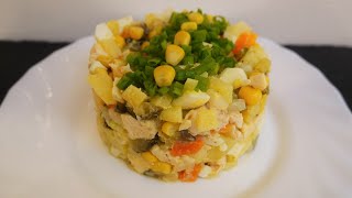Best Russian Salad ! Healthy Tasty Recipe ! Salad without Mayonnaise ! Easyvideo
