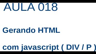 Javascript - Ex018 - Criando Parágrafos sob DIVs - appendChild
