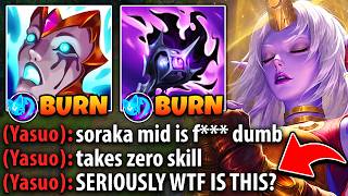 ANOTHER DAY, ANOTHER TILTED YASUO FROM MY SORAKA MID! (HE GOT BULLIED)