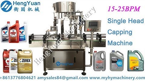 Automatic One Head Capping Machine for 1-5 liter Bucket Sealing Machinery