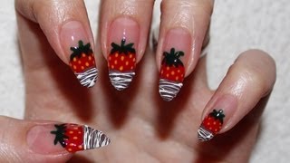 nail chocolate strawberry dipped strawberries