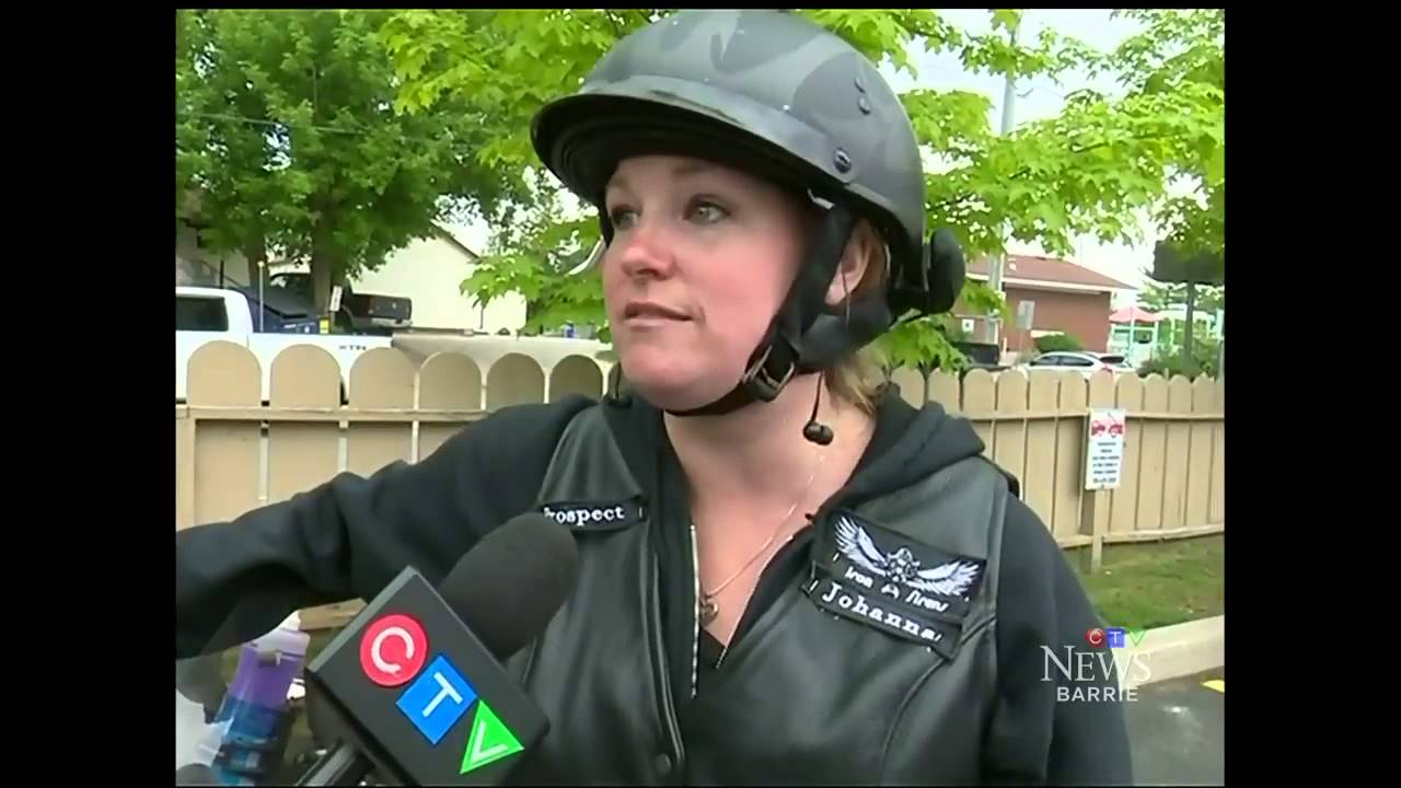 CTV Barrie: Iron Sirens Womens Motorcycle Riding Club ride through Creemore, ON