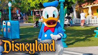 Disneyland Full Walkthrough - Donald Duck, Low Crowds, Indiana Jones & Portos Construction [4K POV]