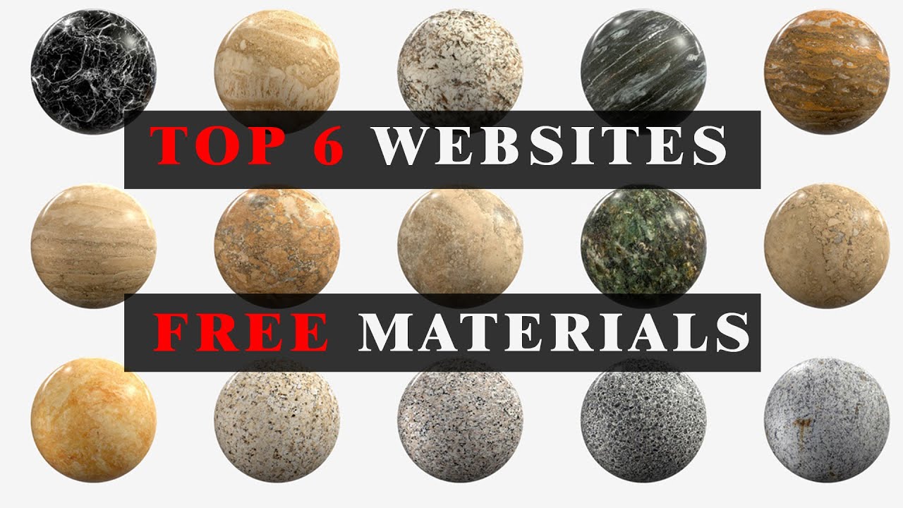 Top 6 Websites for FREE Textures and Materials PBR - YouTube