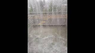 A heavy rain storm hit lynnwood, wash. on sept. 2, 2016 and created
huge flow of water off the roof lynnwood high school. (video courtesy:
glenn chin)