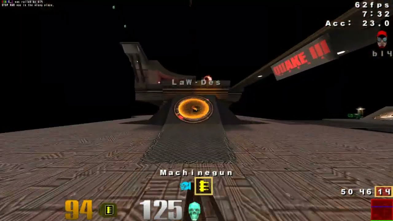 Q3DM17, Quake 3 Arena, GamePlay, 60 fps