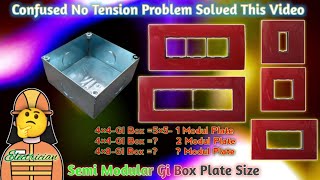Switch Board [Semi Modular GI Box Plate Size]