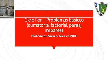 Ciclo For - Problemas básicos (Factorial, Sumatoria, Sumatoria de Pares e Impares ) con PHP y HTML