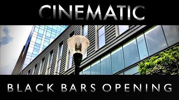 Cinematic smooth black bars opening effect using LUMAFUSION in ipad and iphone