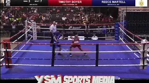 Boxing Junior Olympics: Timothy Boyer vs Reece Mar...