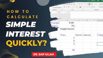 Simple Interest Rate |Excel Tips and Tricks|