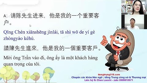 Các câu giao tiếp tiếng Trung trong công việc - Tập 5
