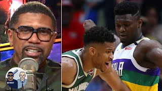 Jalen Rose reacts to the first Zion vs. Giannis matchup | Jalen \& Jacoby