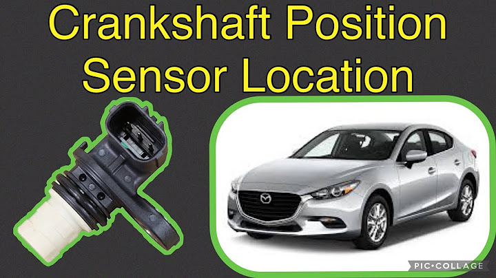 2004 mazda 3 crankshaft position sensor location