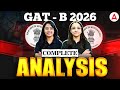 GAT B 2026 | GAT B Complete Paper Analysis | MSc Entrance Exam 📚