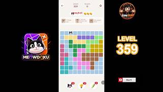 Meowdoku Level 359 walkthrough | full solution