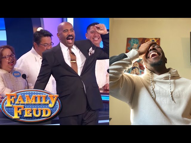 Family Feud Dumbest Answers Reaction ! class=