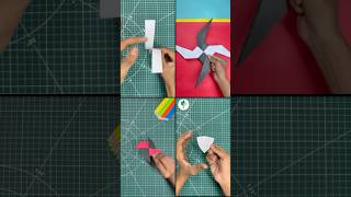 How to make 4 amazing paper toys 🤗 , paper helicopter tutorial , ninja star !! #craft #shorts