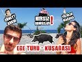 Arabalı Ege Turu - KUŞADASI - Hırsız Domuzlar/Mağarada Yüzmek/Dilek Yarımadası