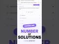 SAT 'number of solutions' questions are a freebie if you do this. #SAT #SATprep #SATmath #desmos