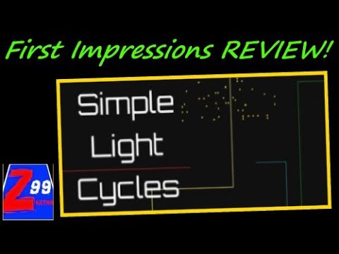 Simple Light Cycles - First Impressions Review! - My Son & I Compete And Score This Game Together!