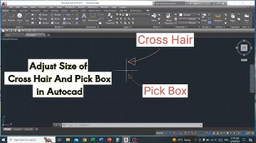 Adjust Size of Cross Hair and Pick Box in Autocad|Change Size of Cross Hair and Pick Box in Autocad