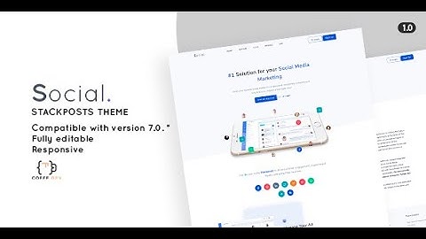 Social - Theme for Stackposts and GramEasy [Coffe Dev]