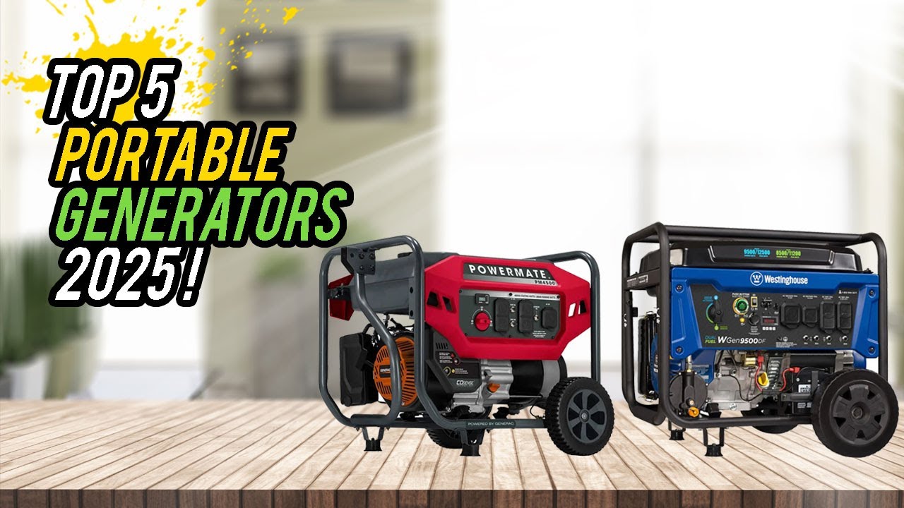 Top 5 Best Portable Generators in 2025 ⚡ | Quiet, Efficient & Budget-Friendly Picks!
