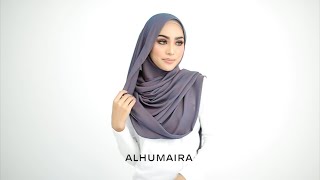 Effortless Style Shawl Tutorial Chest Covered | Malaysia Hijab Tutorial | Alhumaira Contemporary