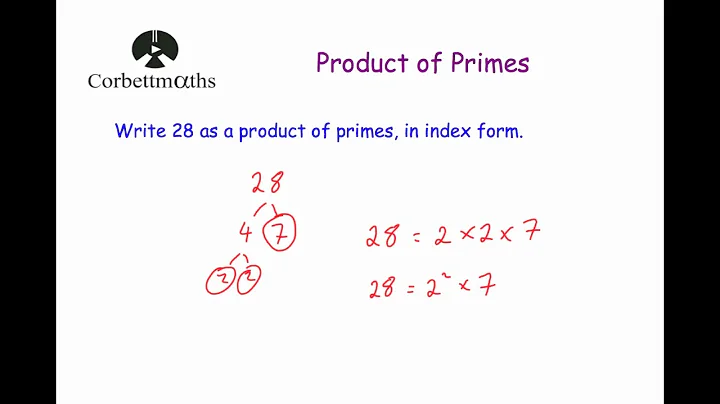 Product of Primes - Corbettmaths